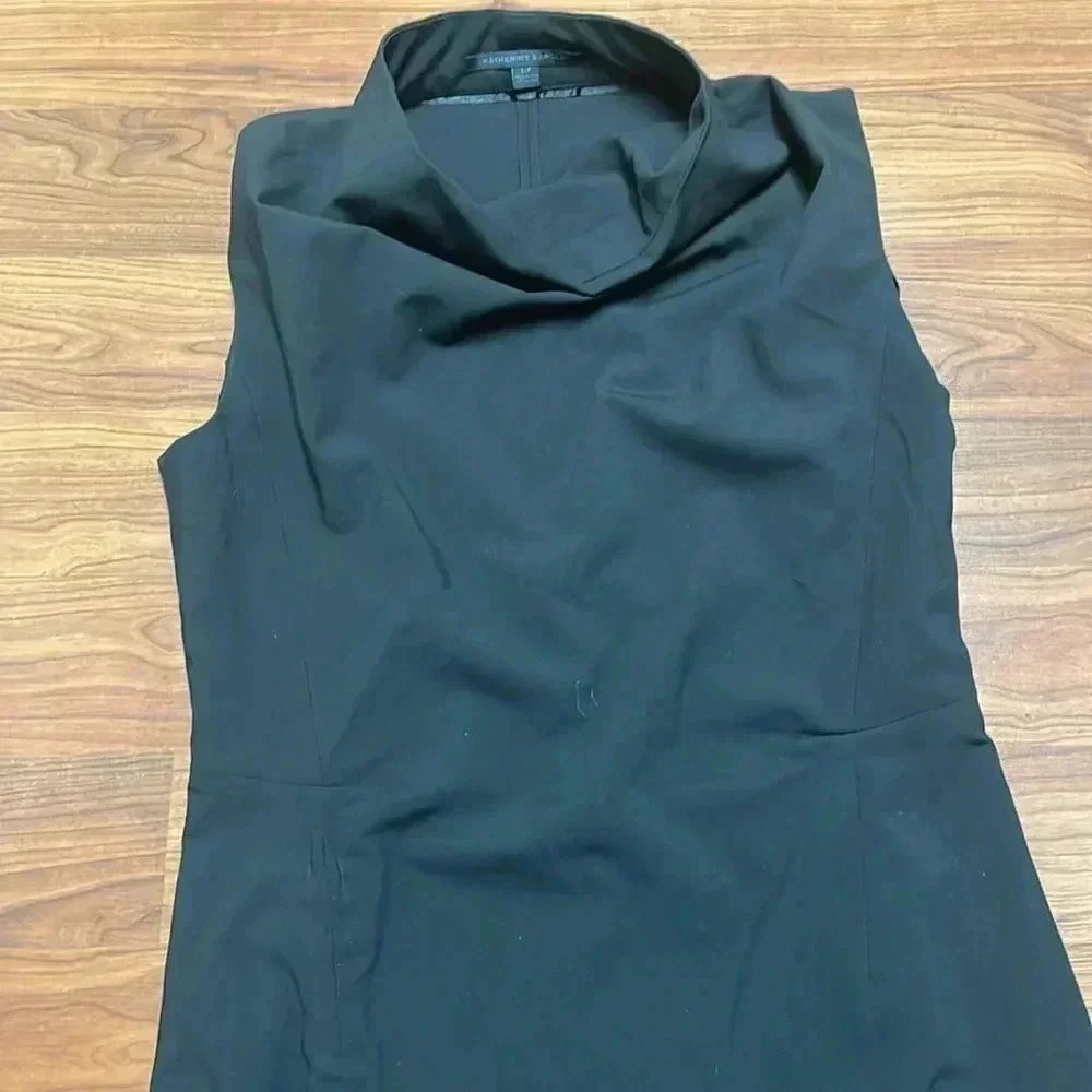 Katherine Barclay Montreal black sleeveless career dress size small - Picture 3 of 6